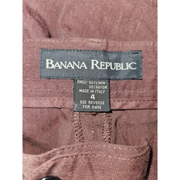 Banana Republic Suit Set Size 4 Women's Linen/Rayon Italy Dresswear Business - Picture 10 of 14